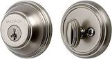 380 RDB 15 SMT CP RCAL Single Cylinder Round Deadbolt Featuring SmartKey, Satin Nickel Baldwin