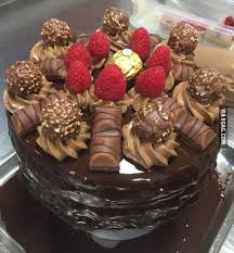 Made Some Ferrero Rocher Kinder Bueno Cake Bueno Cake Kinder Bueno Cake Cake