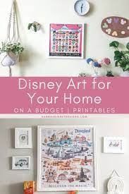 Disney Art To Redecorate Your Home On A Budget Disney Diy Crafts Disney Wall Decor Diy Crafts Room Decor