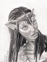 Avatar Fan Art Neytiri Drawing Avatar Fan Art Sketches Art