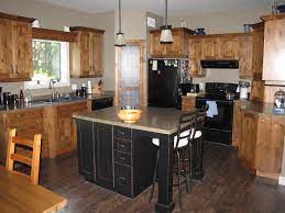 Kitchen Cabinets Knotty Alder Natural With Black Glaze Island Cabinets Knotty Alder Cottage Black With Heavy Distressing An Kitchen Home Kitchen Cabinets