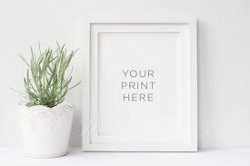8x10 Botanical Frame Mock Up Frame Mockups Frame Mockup Free Frame