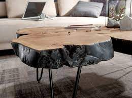 Esstisch aus einem massiven baumstamm tischgestell rohstahl. Finebuy Couchtisch Harlem 115 X 70 X 40 Cm Massiv Holz Baumstamm Tisch Massiver Design