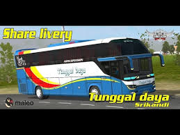 Update terbaru 2020 dengan banyak pilihan skin livery bus ketika bermain game bussid atau bus simulator indonesia, anda tak hanya bisa menambah berbagai kendaraan dengan cara. Livery Tunggal Daya Srikandi Bussid Youtube