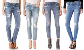 The distressed style has fallen in and out of fashion that's why, rather than ponying up $200 for a designer pair, we suggest a little diy action. Spring Denim Trends For 2015 Diy Ripped Jeans Hapari