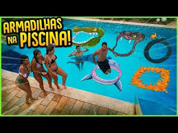 Смотрите видео desafio piscina pool challenge онлайн. Pulando Nas Armadilhas Da Piscina Impossivel Rezende Evil Youtuberandom