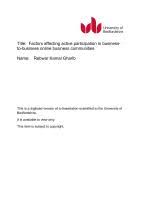 Guru mengajarkan pokok pelajaran pada awal pokok bahasan yang digaris bawahi atau keterangan didalam kotak. Factors Affecting Active Participation In Business To Business Online Business Communities