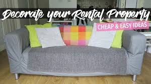 Painting the bottom third of your wall a different color makes your room diy artwork. How To Decorate Your Rental Apartment Cheap Easy Ideas Youtube