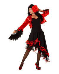 Die meisten feste und traditionen spaniens stehen in engem zusammenhang mit der katholischen. Spanierin Kostumkleid Mit Bolero Flamenco Kostum Horror Shop Com