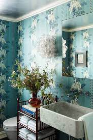 Listed here are ten different designs of wallpaper and how you can make small changes to really make your bathroom pop. Best Bathroom Wallpaper Ideas 22 Beautiful Bathroom Wall Coverings