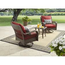 Better Homes And Gardens Outdoor Patio Furniture Colebrook 3 Piece Red Chat Set Walmart Com In 2020 Patio Furniture Sets Backyard Furniture Outdoor Furniture Sets