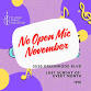 No Open Mic in November — St. Louis String Collective event image