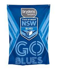 Nsw blues state of origin by new south wales rugby league limited. 2020 State Of Origin Nsw Blues Wall Cape Flag Banner