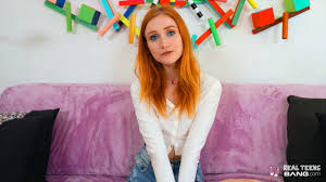 Real Teens - Blue Eyed Ginger Teen Scarlet Skies Demonstrates Her Skills In  Her First Porn Casting
