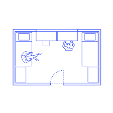 The 3 rd or 4 th bedroom in a house tends to be the smallest and can often be used as the office or study. Small Single Bedroom Layouts Dimensions Drawings Dimensions Com