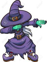 Today i'll show you how to draw a super cute, cartoon little girl, dressed up as a witch for halloween time. Dabbing Cartoon Witch Vector Illustration With Simple Gradients All In A Single Layer Illustration Affi Cartoon Witch Halloween Witch Dolls Witch Drawing