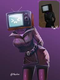tv woman (skibidi toilet) drawn by nezilaz | Danbooru