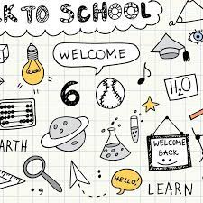 Hand Drawn School Clip Arteducation Elements And Symbolskids Etsy How To Draw Hands Clip Art Kids Clipart