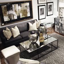 The open design allows the display of a beautiful 30 black vegan leather, tufted coffee table ottoman. Contemporary Living Room Furniture Black Leather Sofa Mirrored Coffee Table With Contemporary Living Room Furniture Gold Living Room Decor Luxury Living Room