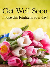 Flowers delivered to someone who is feeling down or under the weather, is the perfect way to say get well soon!. Colorful Tulip Get Well Card Birthday Greeting Cards By Davia