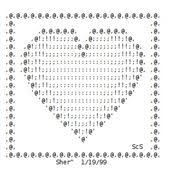 Valentine Ascii Text Art Hearts