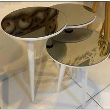 Veys sehpa 3 lü papatya zigon sehpa. 3 Lu Aynali Avangart Lux Servis Sehpasi Beyaz Gumus N11 Com Avangart Gumus Urunler