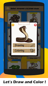 1) draw a rectangle that will define the conditional proportions and boundaries of the chosen drawing. Snake Drawing Tutorials Coloring Book For Android Apk Download