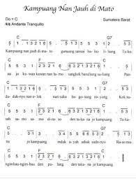 Not Angka Kampuang Nan Jauh Di Mato