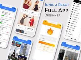 Ionic 4 React Full App Beginner Pack App Mobile App Design Ionic