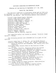 ADVISORY COMITTEE ON BANKRUPTCY RULES Minutes of the HMeting of September  17