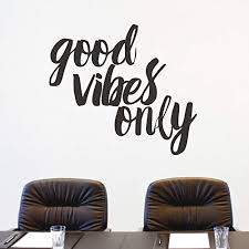 Don't miss these gorgeous bedroom decorating ideas that will take. Flywalld Wall Decals Quotes Living Room Bedroom Vinyl Wall Art Sayings Stickers Office Decor Good Vibes Only Buy Online In Maldives At Maldives Desertcart Com Productid 87344098