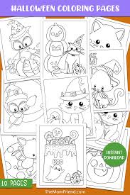 Kids have to add up or subtract numbers, as needed. 10 Cute Halloween Coloring Pages To Print For Free The Mom Friend