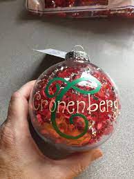 Traditionally, ornaments placed on the christmas tree usually consisted of plain, round, glass balls or icicles. Personalized Christmas Ornament Christmas Balls Personalized Christmas Ornaments How To Make Ornaments