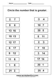 Greater And Smaller Number 2 Worksheets Number Worksheets Kindergarten Comparing Numbers Worksheet Number Worksheets