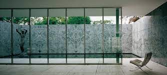 In addition, it afforded fine views of the exposition grounds and of the city of barcelona. The Pavilion Fundacio Mies Van Der Rohe