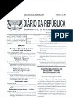 O preço de cada linha publicada nos diários da república 1.• e 2.' série é de kz: Diario Da Republica Planos Curriculares