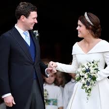 Instead of donning a traditional wedding veil, she sported something even. Princess Eugenie S Wedding What Everyone Including Meghan Markle And Kate Middleton Wore Vox