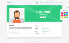 191 personal profile website templates. Personal Cv Website