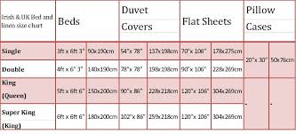 Here Are The Bed And Bedding Sizes In Uk And Ireland Bed