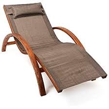 Ampel 24 Relax Liegestuhl Tropica 100 Wetterfeste Gartenliege Vorbehandeltes Holz Mit Armlehnen Bezug Braun Gartenliege Schaukelstuhl Aussenmobel