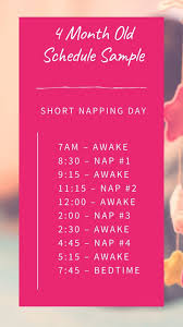 As babies get older, nap times typically become more predictable. Sleep Schedule Plans 3 Different Samples You Can Try For Your For 4 Month Old Baby The Mama Coach