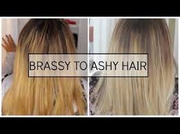 How To Tone Brassy Hair At Home Wella T14 And Wella T18