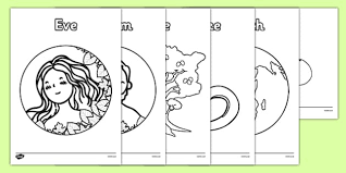 This is a great preschool coloring page for the story of adam and eve. Adam And Eve Creation Story Colouring Sheets