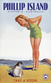 Phillip Island Australia Vintage Travel Poster Posters Australia Travel Posters Phillips Island