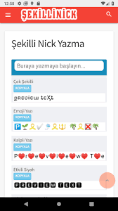 Sekilli Nick Yazma Sekilli Harflerle Yazi Yaz Fur Android Apk Herunterladen