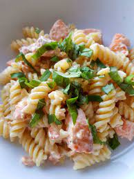 The Best 20 Min Salmon And Creme Fraiche Pasta In 2020 Salmon Pasta Recipes Creamy Pasta Recipes Salmon Recipes