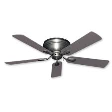 Blade span is dependent on room size. Flush Mount Ceiling Fan 52 Inch Stratus In Satin Steel Finish
