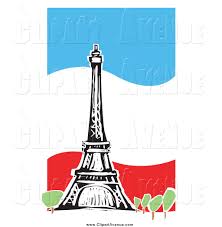 5x7, 8 x 10, 11 x 14, 16 x 20, 20 x 24. Avenue Clipart Of A The Eiffel Tower Over A Wavy French Flag By Xunantunich 1027