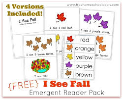 Early childhood teachers tend to spend hours of time searching for just the right books for their students for both shared reading and guided reading literacy experiences. Free I See Fall Emergent Reader Pack