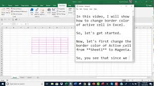 Learn how to alter the grid line colour of your excel sheet by using the border tool. Change Border Color Of Active Cell In Excel Youtube